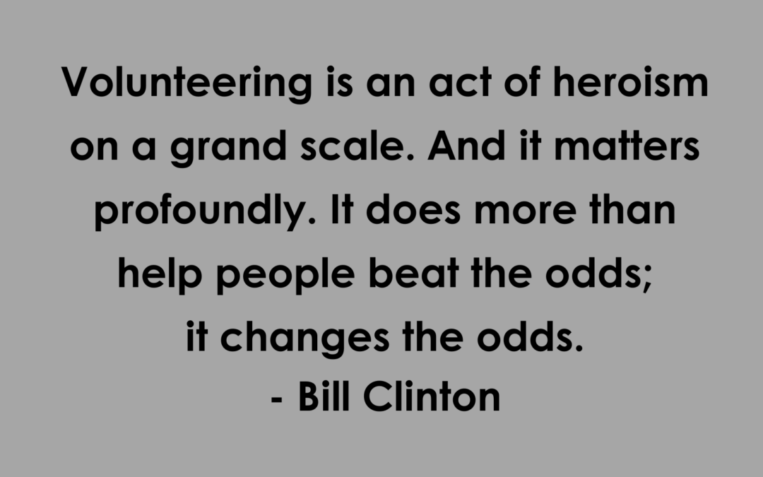 April 21-27 is National Volunteer Week
